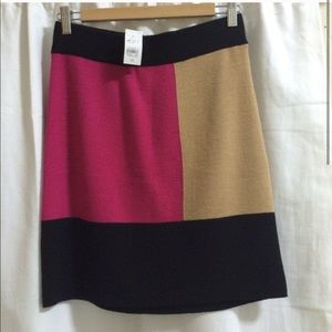 NWT color block skirt by LOFT